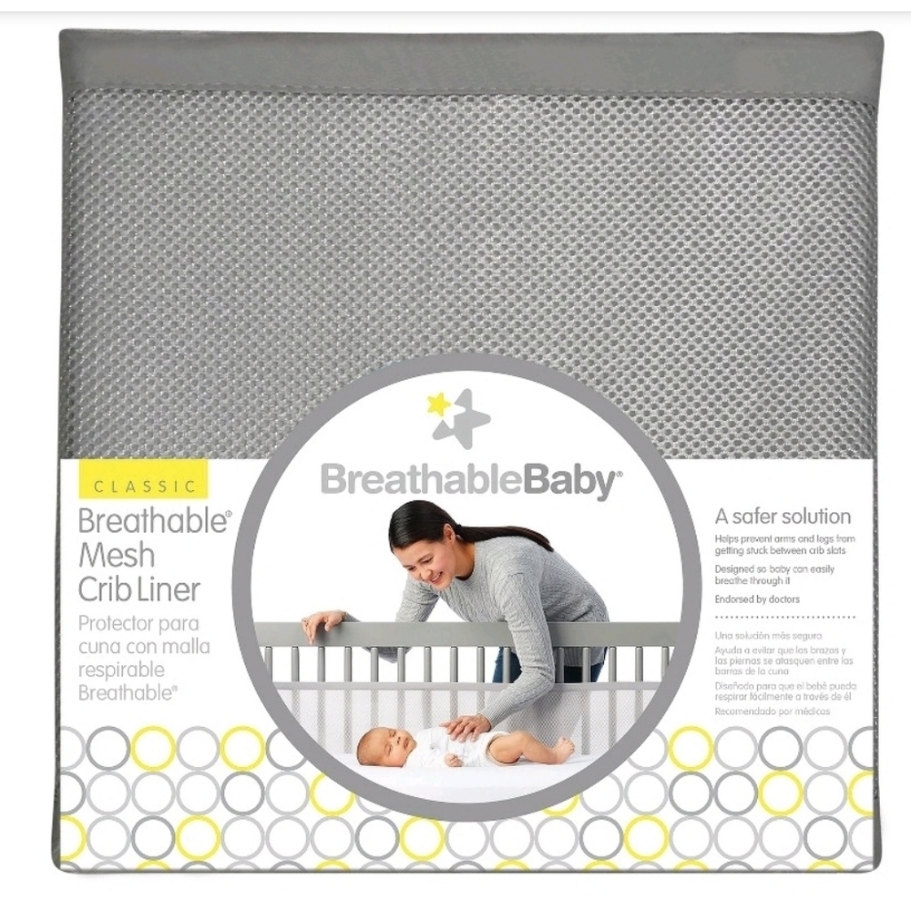Breathable Baby Mesh Crib Liner